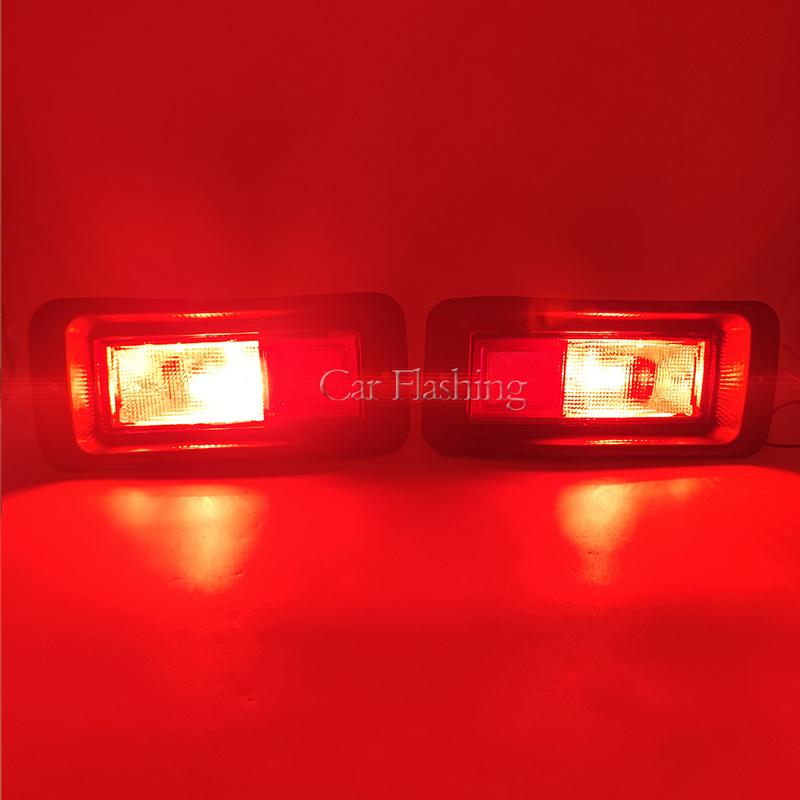 Rear Bumper Reflector Lights For Mitsubishi Pajero Shogun Sport For Challenger 2000-2008 Tail Stop Signal Brake Fog Lamp