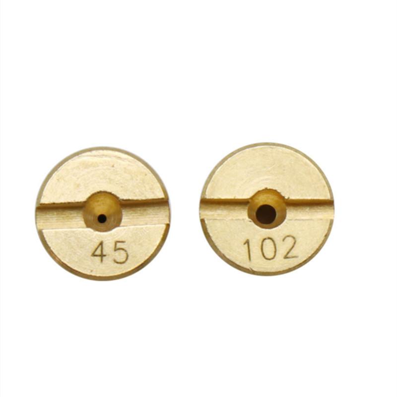 12Pcs Motorcycle Main Jets Injector Nozzle Gold Metal M5 Thread Motor Carburetor Main Nozzle 45-72/75-102 Size Getto Principale