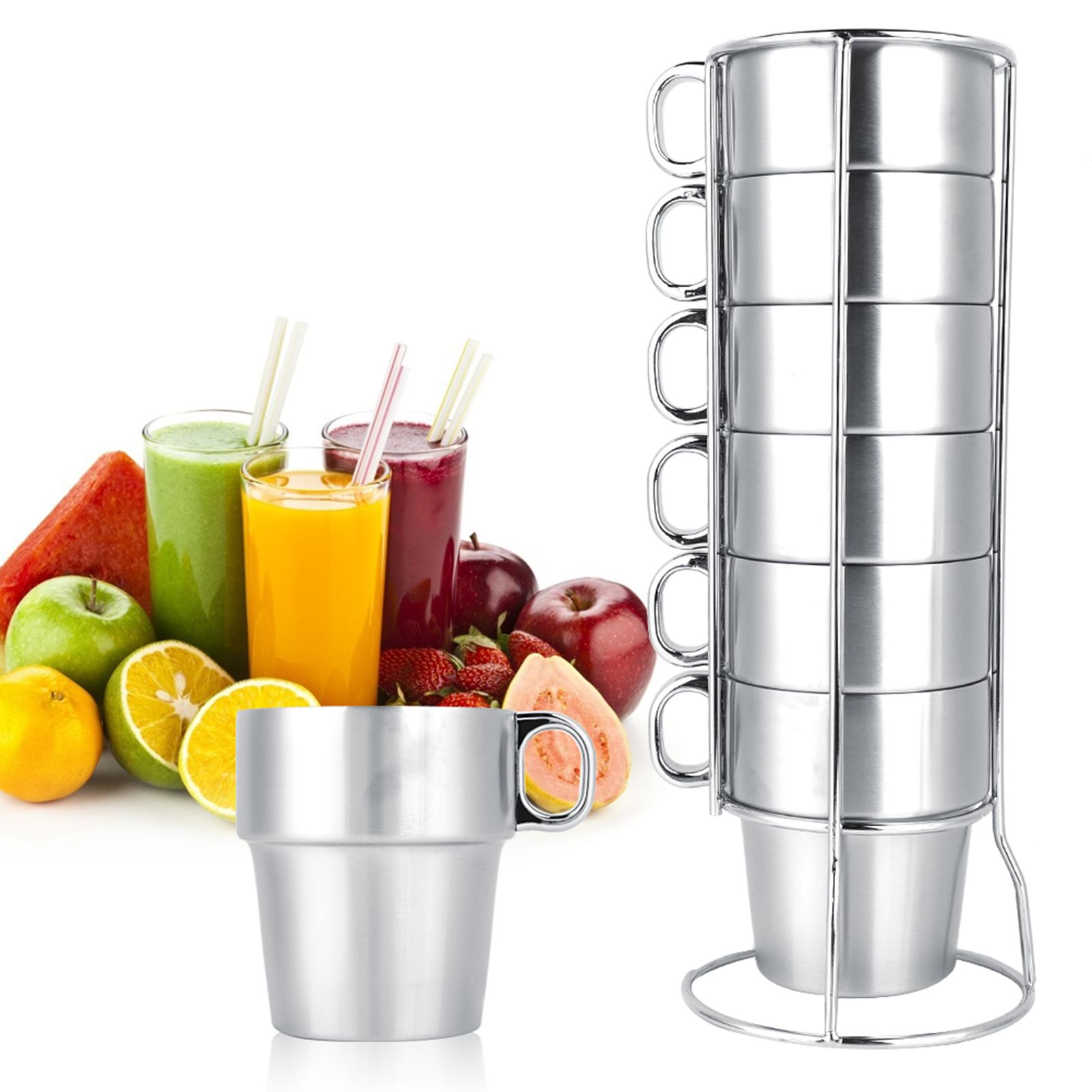 

Stainless Steel Cups Water Beer Coffee Drinking Cup with Grip Handle