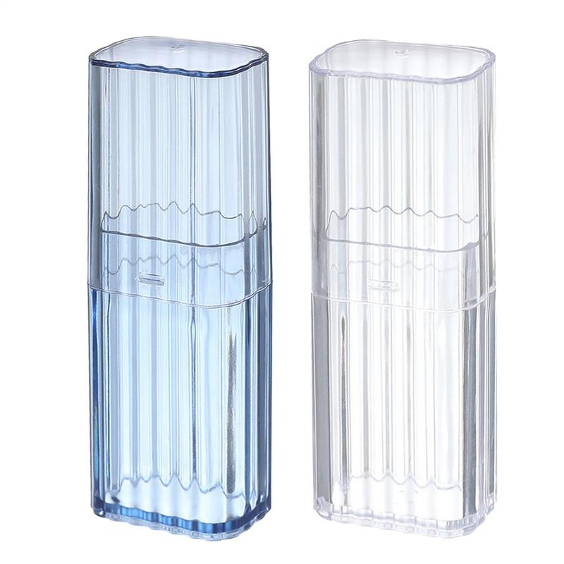Cotton Swab Holder Cotton Swab Dispenser with Lid Travel Box Cotton Swab Jar Clear Acrylic Storage Box Bathroom Countertop Decor