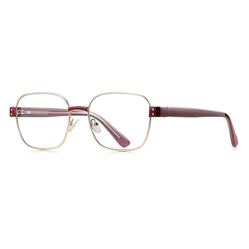 

Stylish Vintage Metal Frame Small Square Blue Light Blocking Myopia Glasses Women 2026 Luxury Anti Glare Prescription Glasses Original Lenses