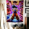 Dragon Ball Wall Tapestry Aesthetic Wall Hanging Printed Fabric Blanket Decorative Tapestries for Bedroom Living Room Home Decor