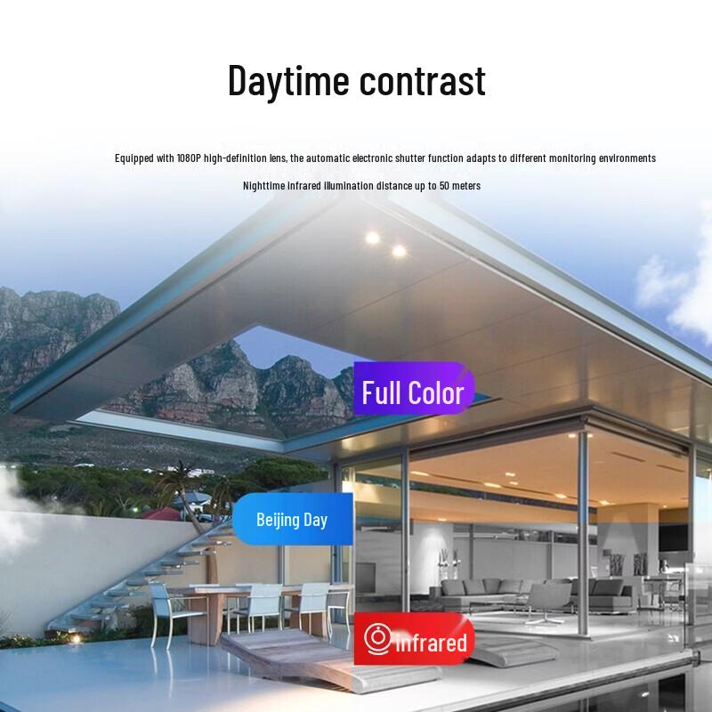 Hikvision 2MP POE AI Full-Color Night Vision Camera CN plug (adapter included)