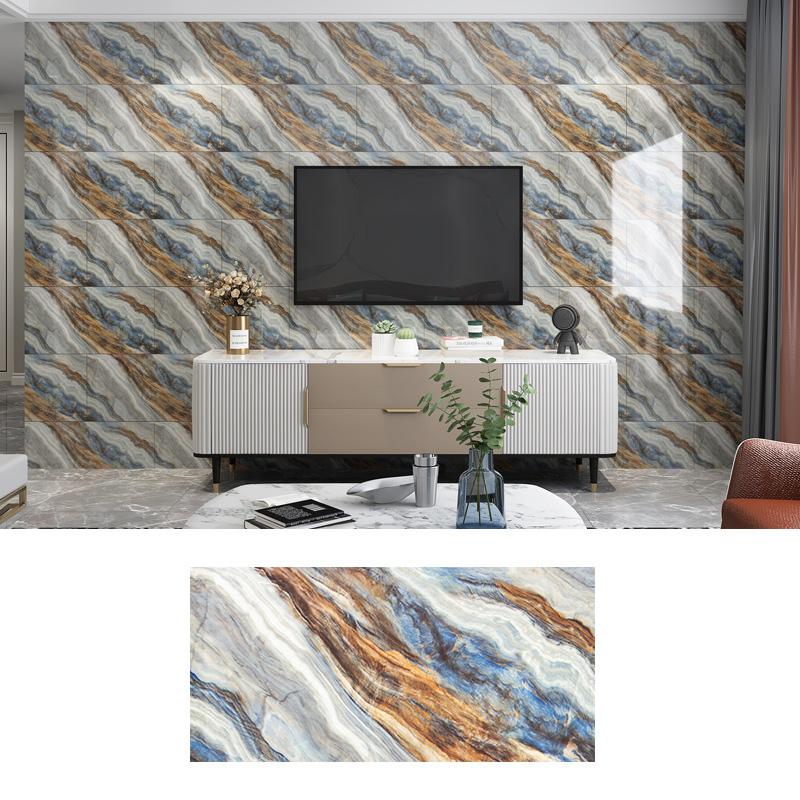 

2 шт. ремонтный декор из искусственного мрамора, плитка, наклейки на стену, самоклеящиеся 3D обои, ПЭТ, водонепроницаемые