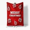 TU Cozy Christmas Throw Blanket Festive Holiday Flannel Fleece Soft Warm Decorative Bedspread Gift Home Decor