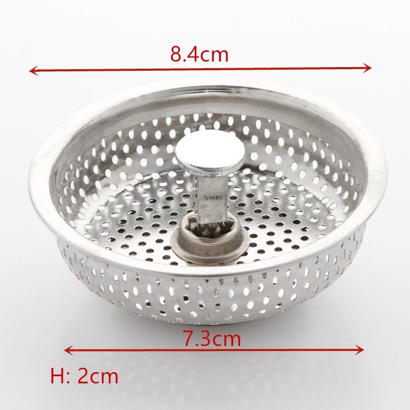 1pcs Stainless Sink Strainer Water Drain Plug Sink Stopper Filter Hair Catcher Drainage Accessories