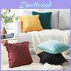 Vibrant And Stylish Pom-poms Cushion Cover Crafted From Soft Particle Velvet Material