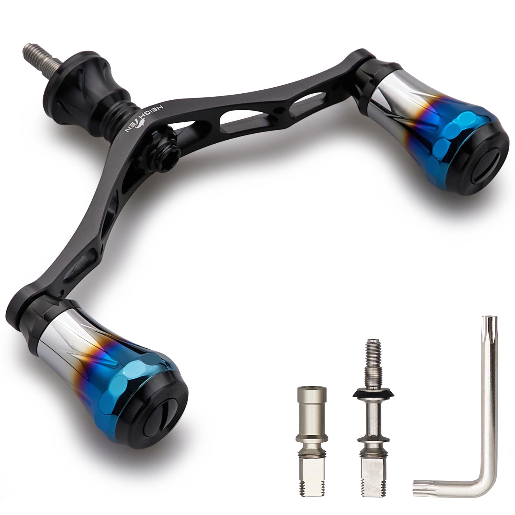 

HEIGHTEN 95мм Рукоятка катушки 8 цветов Shimano Daiwa Универсальная безынерционная катушка 70 Авиационный алюминий Серия Aurora V2.0 (V2.0 - Черный) (185)