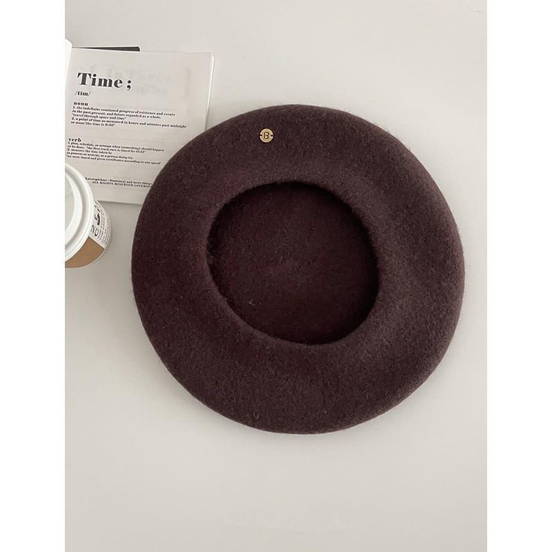 Wool Beret Hat For Women Autumn Winter Warm Fashion Casual Stylish Office Girl