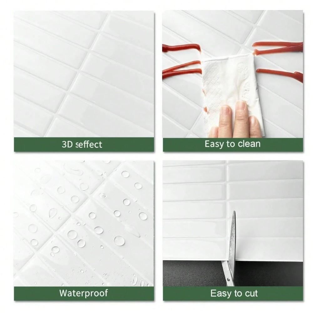 PVC Tile Sticker 2D Print Floor Film Modern Surface Cover For Wall Floor