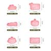 Happy Birthday Cake Abstract Cartoon Cookie Cutter 3D Diy Cake Shape Biscuit Cookie Mold Baking Tool Fondant Cake Stamp Mold