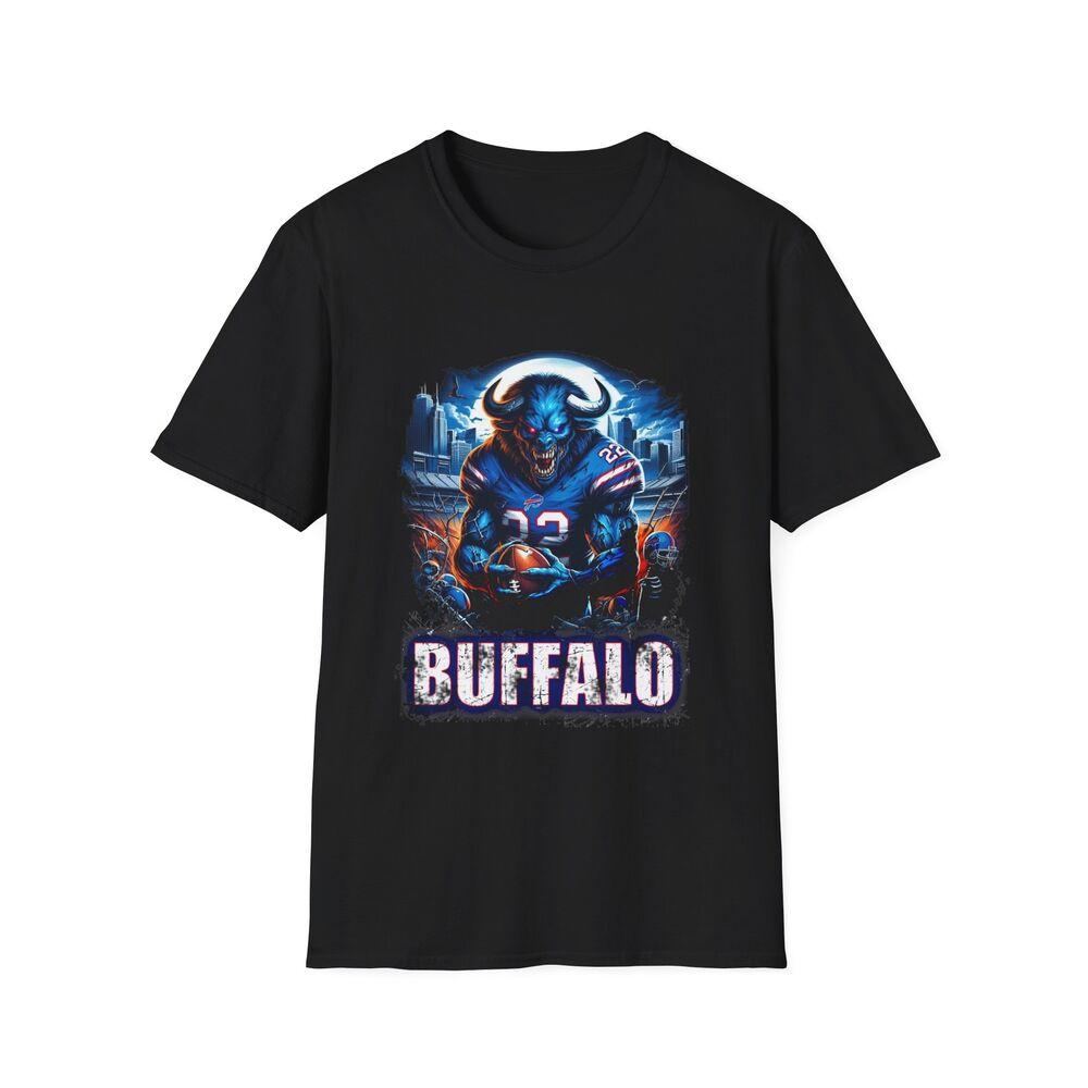 

Buffalo Bills Horror Mash Up T-Shirt - Spooky NFL Fan Apparel L