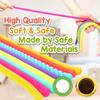 6Pcs Stretchy Textured Rope Fidget Toys Sensory Autism Toys for Stress Anxiety Relief Office Desk Fidget for Workers