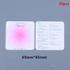 50 stk. 6,5X6,5 cm Neglekunst Displaykort Press-On Negle Pakkekort Pap Manicure Kunstig Negl Display Dekoration Pakkekort