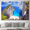 Zakynthos Island Greece Landscape Canvas Painting Navagio Beach Seascape Ocean Posters and Prints Wall Art Wall Decor Cuadros