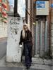 Unisex 25-Year Retro Korean Suede-Feel Dark Brown Jacket
