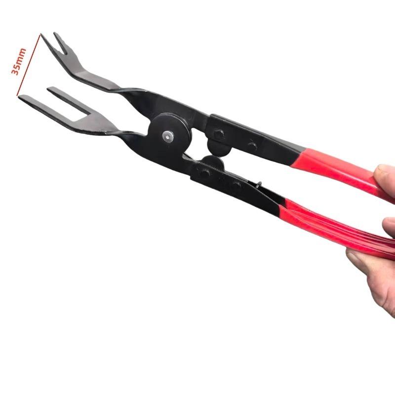 Prong Car Clip Removal Pliers, Labor Saving Auto Trim Panel Fastener Retainer Rivet Remover Tool for Car Door Dashboard Interior