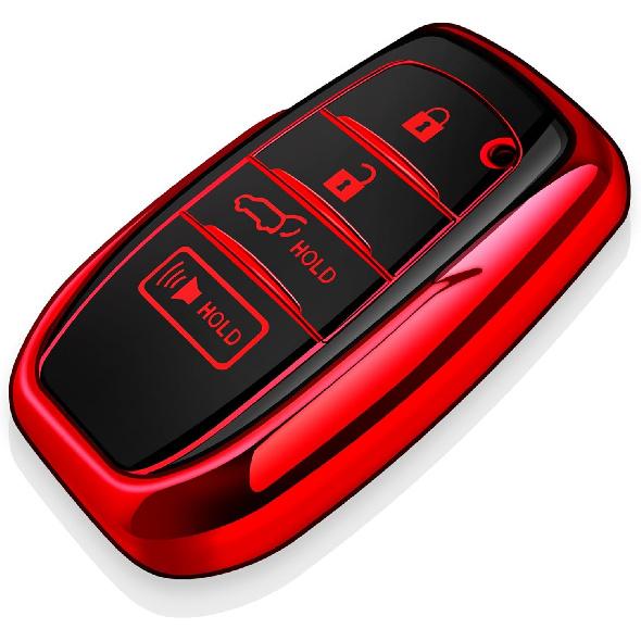 Tukellen for Toyota Key Fob Cover Soft TPU Full Protection Key Case fit for 2025-2026 Camry 4Runner -2026 Venza, Land Cruiser, Grand Highlander,