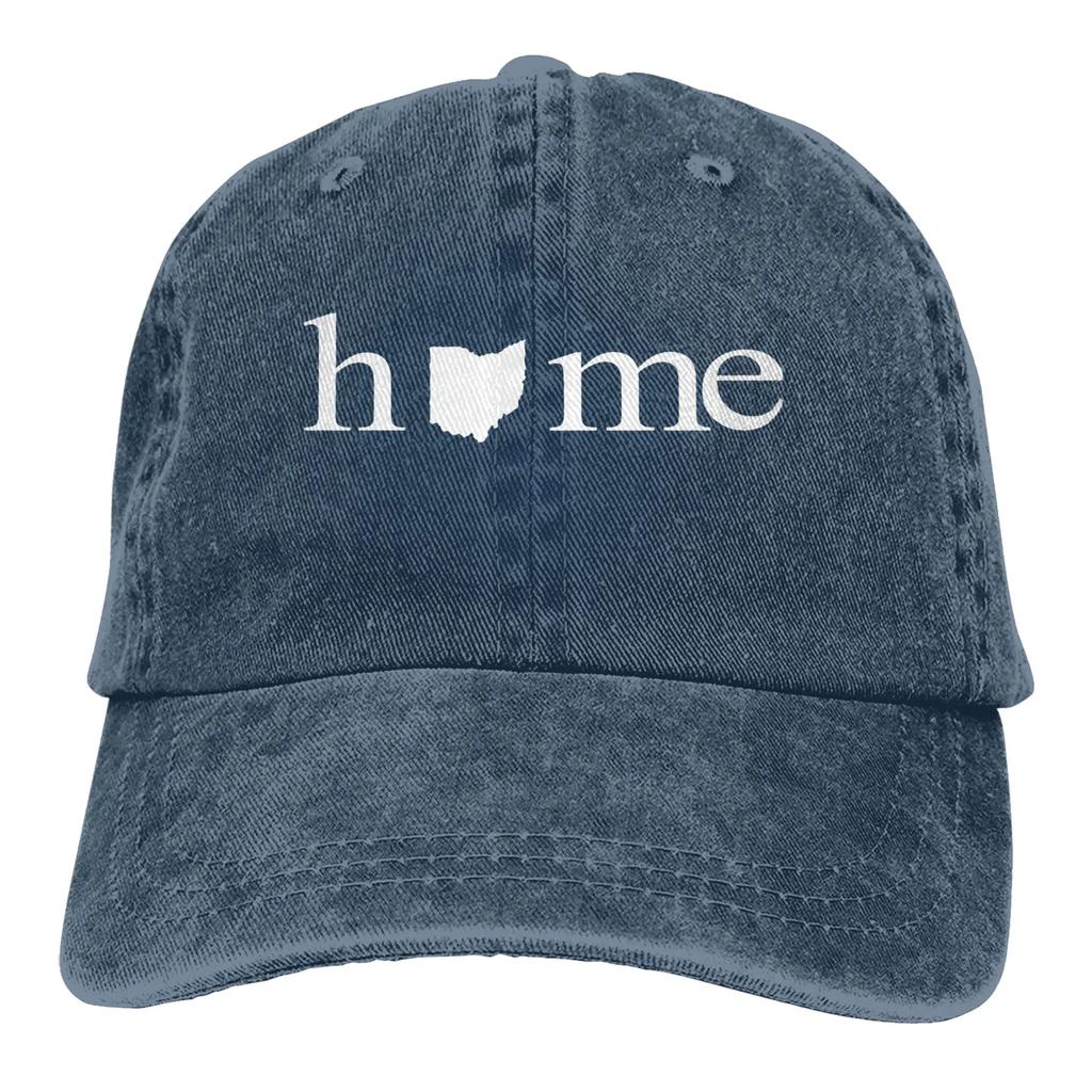 Cotton Denim Cap Home In Ohio State Baseball Dad Cap Adjustable Classic Sports for Men Women Hat Gray One Size