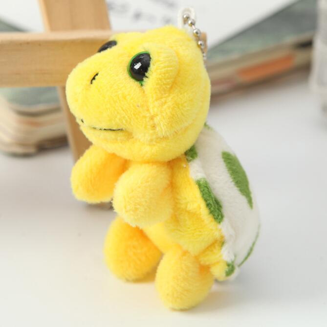 Turtle Keychain Big Eyes Cute Turtle Plush Pendant Key Ring Toy for Men Women