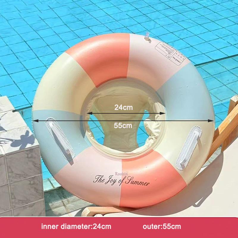 1Pc Outdoor Sport Inflatable Swimming Ring Pvc Swim Circle Pool Float Seat
