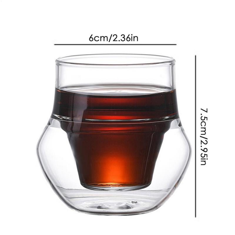 Insulated Glass Cup Double Wall Clear Espresso Coffee Mugs Handmade Beer Mug Tea Milk Glass Whiskey Glass Cups Drinkware