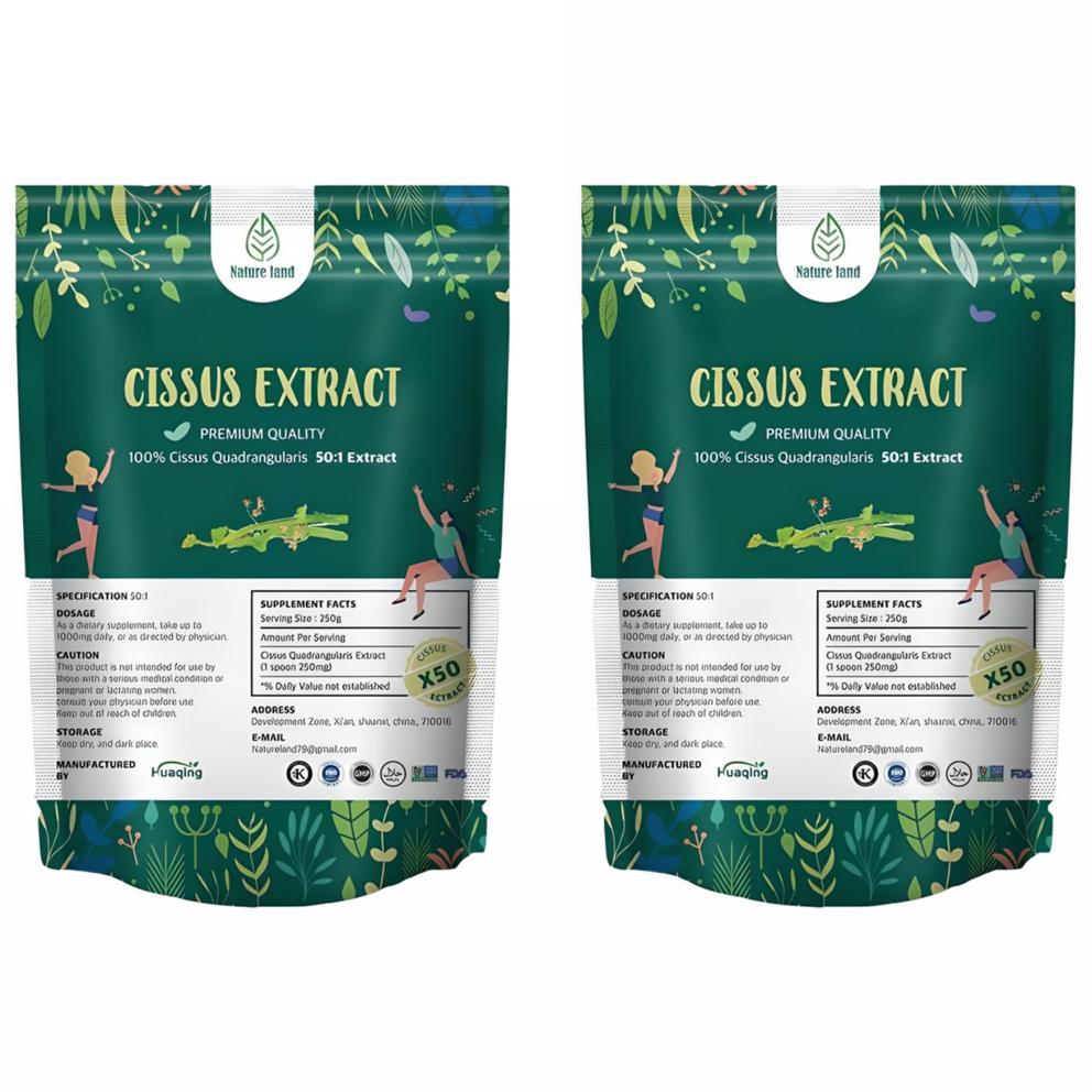 

Natureland Cissus Extract Powder, 50x High Concentration, KFDA Inspected, 24 Months Supply (Twin Pack)