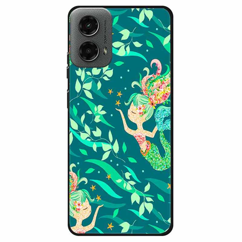 

Для Motorola Мото G 5G (2024) Чехол Мягкий ТПУ с Рисунком Чехол для Телефона Beauty Fish