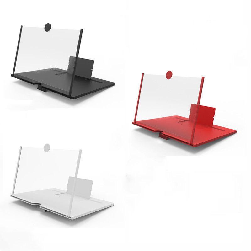 1Pc Mobile Phone Screen Amplifier with HD Video 12" Pull-Out Magnifier and Desktop Stand