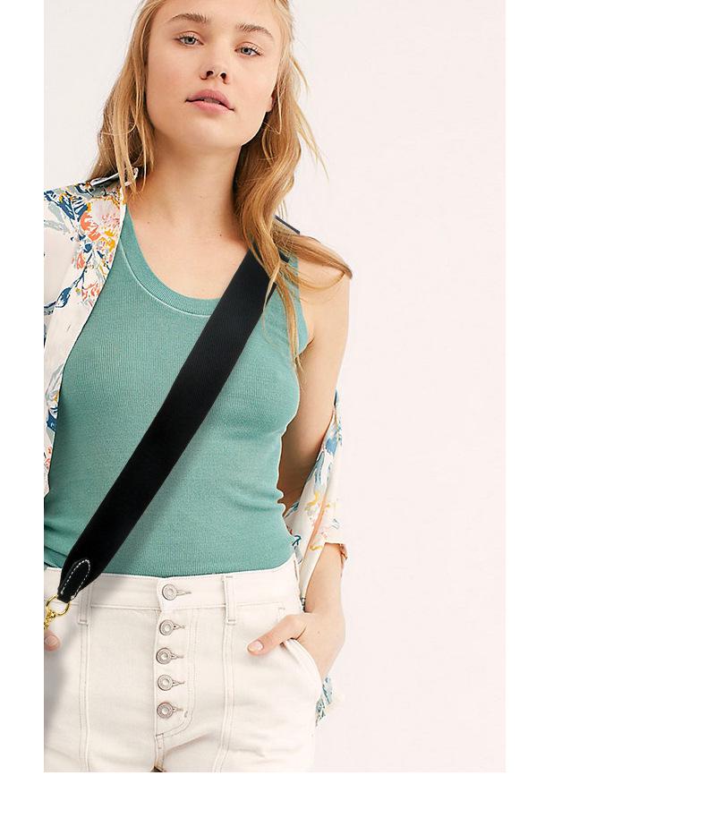 Evelyne Cotton Canvas & Cowhide Leather Crossbody Bag Strap