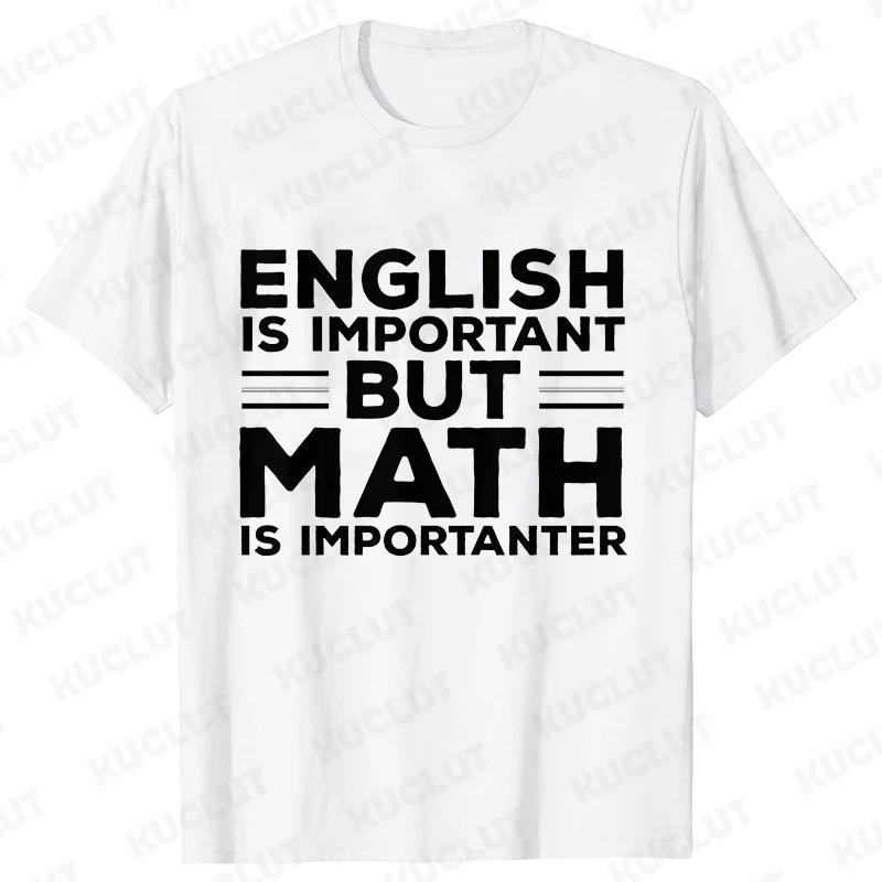 I Love Math Formula Men's T-shirts Street Wear Clothes Short Sleeve Funny Design Y2k Tops Sportwear Casual Vintage Classic Tees