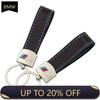 2025 E46 For BMW 1pcs Leather Car Keychain Metal Car Key Ring Styling For Bmw M Sticker E46 E90 F20 E60 E39 F10 X1 X3 X4 X5 X6 X
