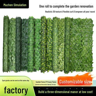 Künstlicher Grünzaun: Dekoratives Efeu-Süßkartoffelblatt-Gehäuse