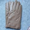 Mens Womens Winter Leather Gloves Warm Sheepskin Driving Cycling