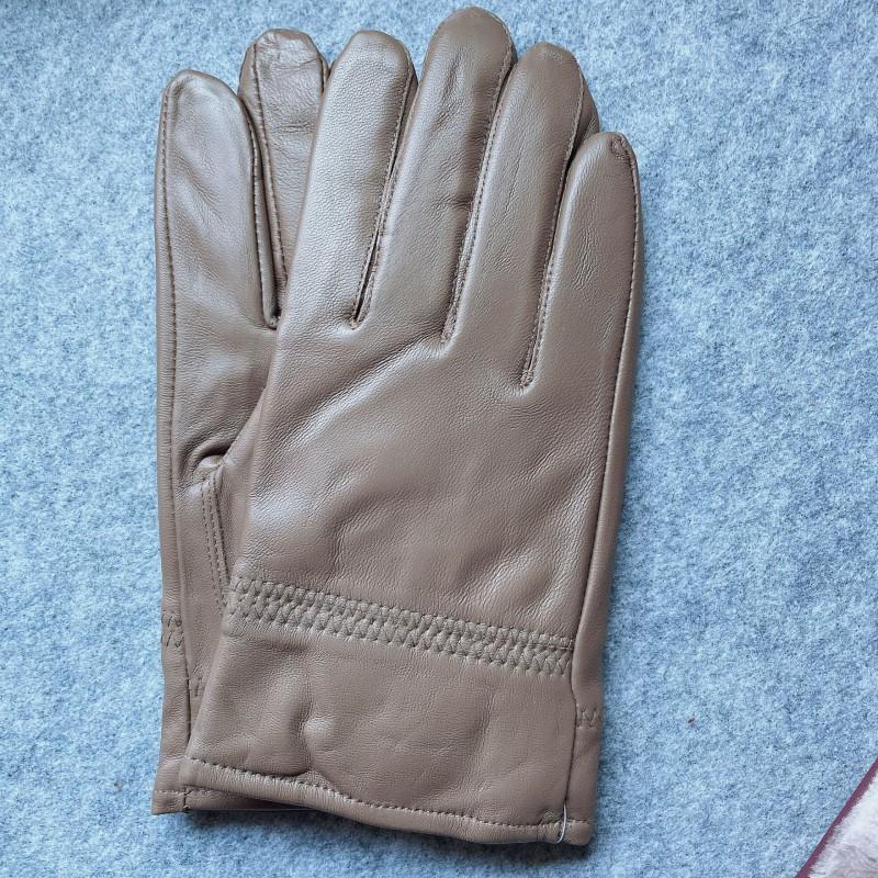 Mens Womens Winter Leather Gloves Warm Sheepskin Driving Cycling