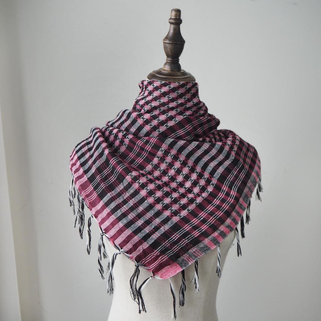 Bufanda con Borla Keffiyeh de Arafat Transfronteriza: Ropa Táctica para Desierto Ligera y Resistente al Viento/Arena