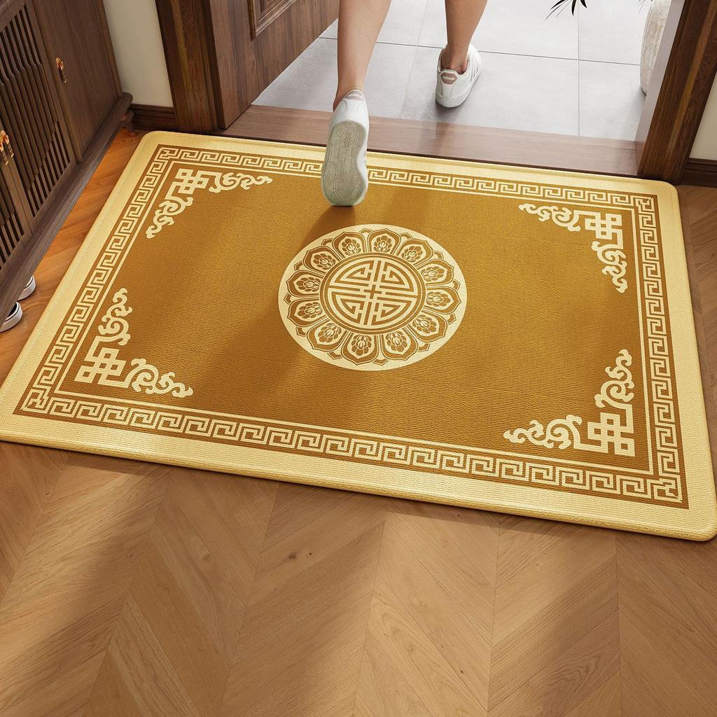 Donghu WestFacing Door Mats, Earth Yellow Floor Mats, Light Luxury Carpets, NoWash, DirtResistant And Cutting Entrance Mats