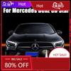 For Mercedes Benz Chrome Black 3D Mirror Emblem For Mercedes Benz A B C E S GLA GLB GLC GLE GLS GLK SLK SL ML-Class Front Grille
