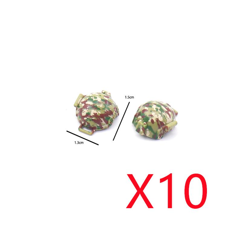 Military Building Accessories Mini Brick Camouflage   Hat Tactical Helmet Peaked Cap Backpack Radio Toy Gift DIY K040
