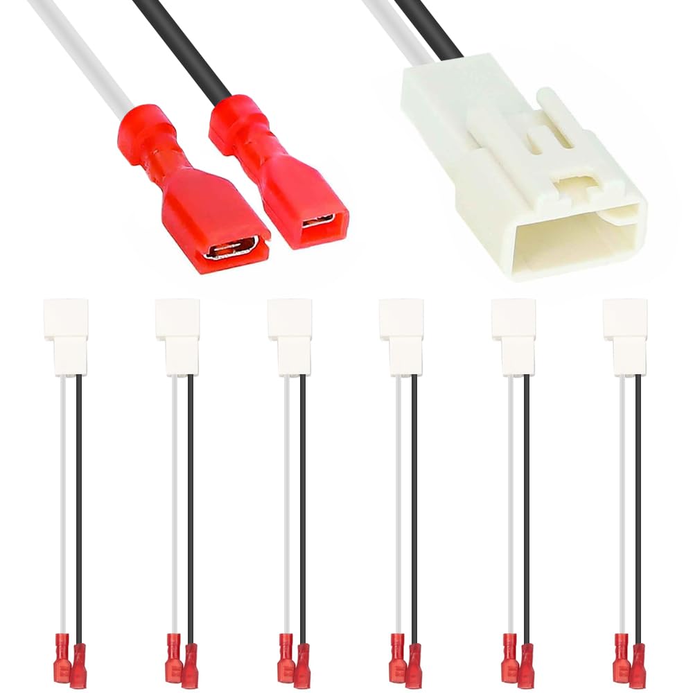 

Xiatiaosann 72-8104 Переходник для подключения динамиков Замена проводов Динамик передней и задней двери автомобиля для Camery, Corolla и Tacoma (6 упаковок)