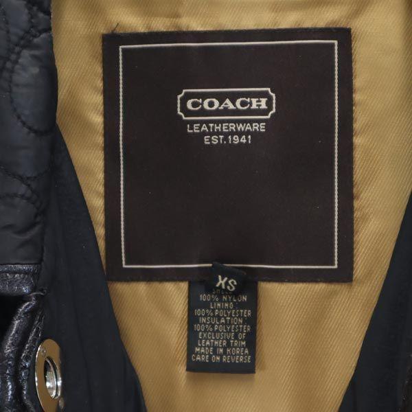 Coach Quilted Jacket XS Black Women Used