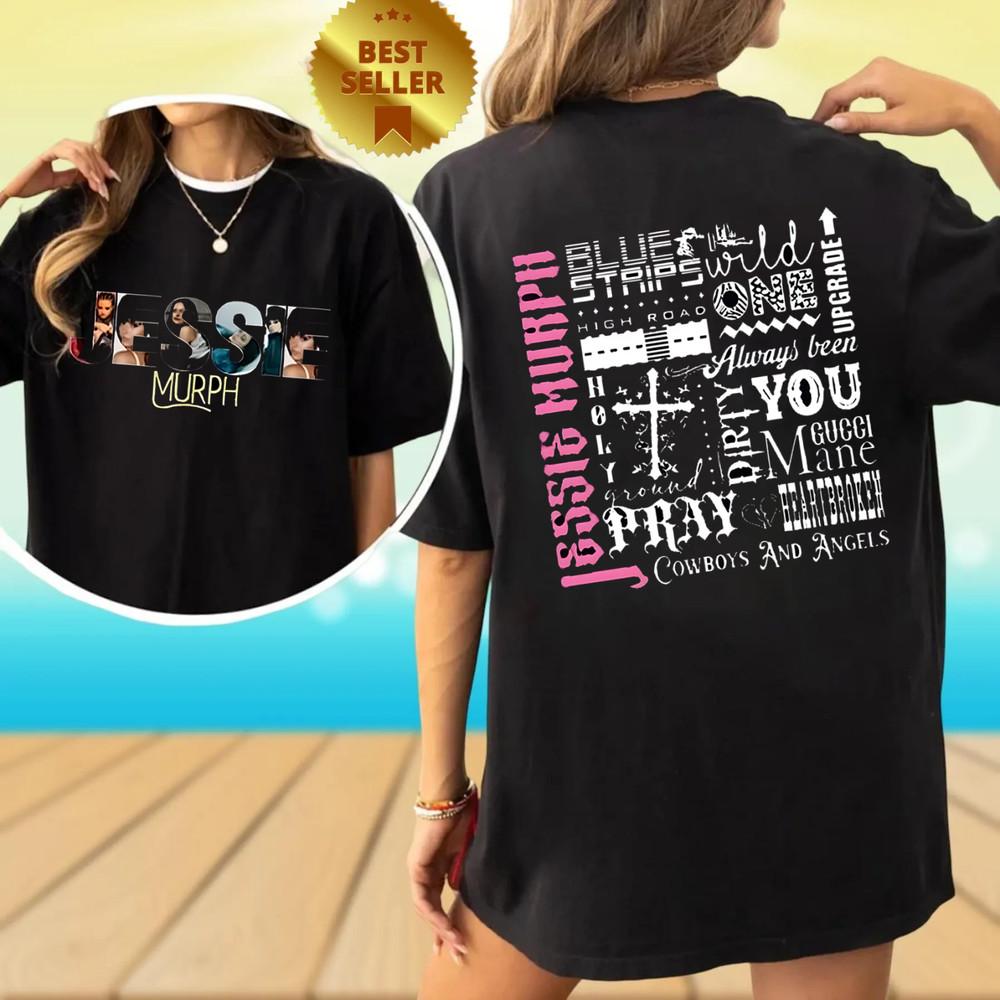 Jessie Murph Tee Worldwide Hysteria Tour 2025 Inspired Double Sided T-Shirt