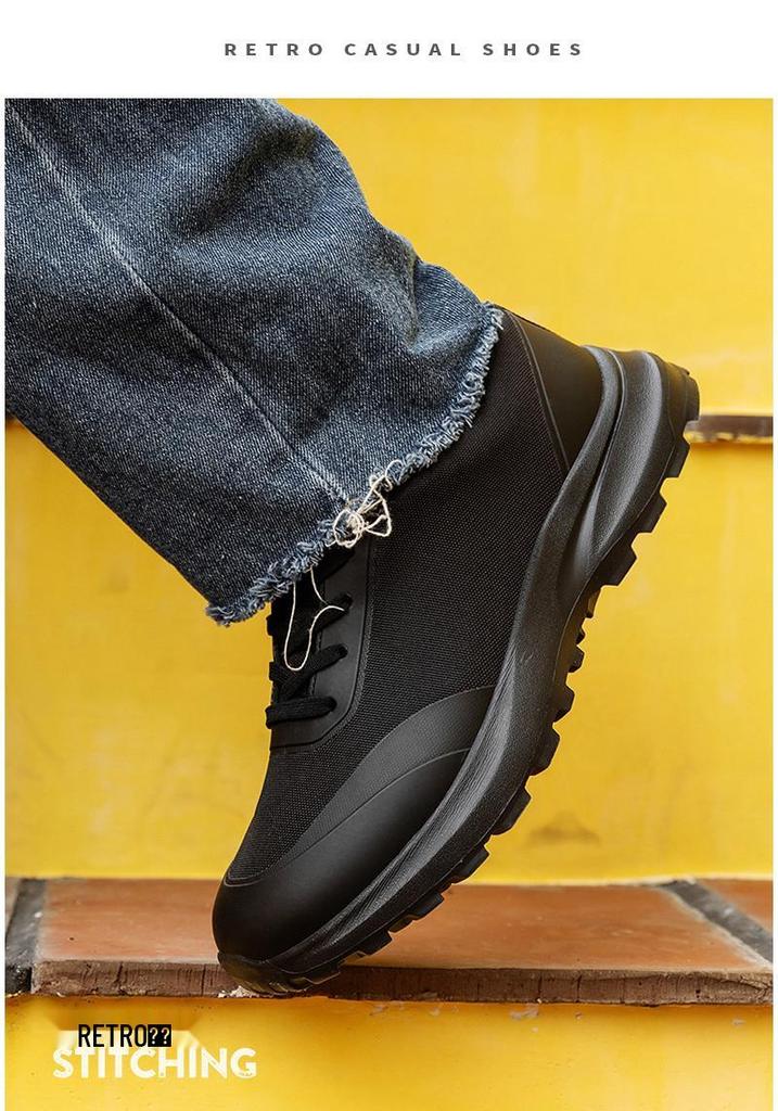 Men's Large Breathable Outdoor Hiking and Casual Running Shoes Suitable for All Seasons