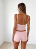 2026 Trendy European & American Women's Spaghetti Strap Sexy Two-Piece Shorts Set