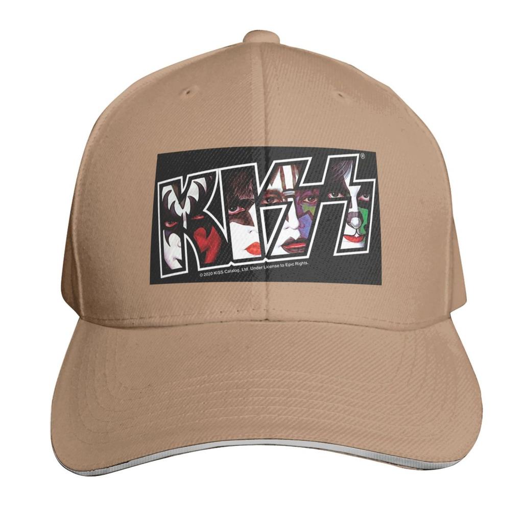Kiss Rockband Logo Kappe Mode Lässig Baseballkappen Verstellbarer Hut Hip Hop Sommer Unisex Baseballmützen