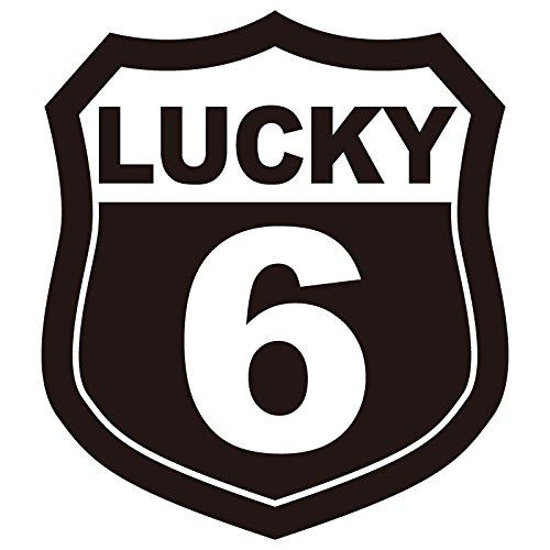 nc-smile Наклейка с цифрами Тип А Черный Маленький размер Счастливое число small