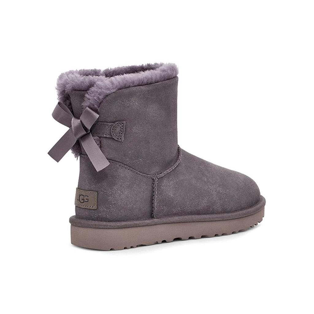 UGG Mini Bailey Bow Ii Shimmer Fleece Lined Purple Women's 1112533-NHT