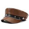 Y2k Star Rivet Beret Punk Octagonal Cap Vintage Flat Top Cap  for Girls