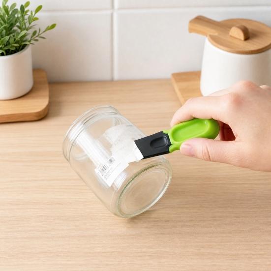 Mini Kitchen Scraper, Small Gunk Cleaner Tool for Cooktop, Sticker Remover Putty Knife for Stove, Grout Cleaning Scraper
