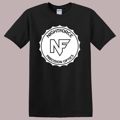 Nightforce Night Force Optik Waffen Schusswaffen Schwarz T-Shirt Tee Top Unisex